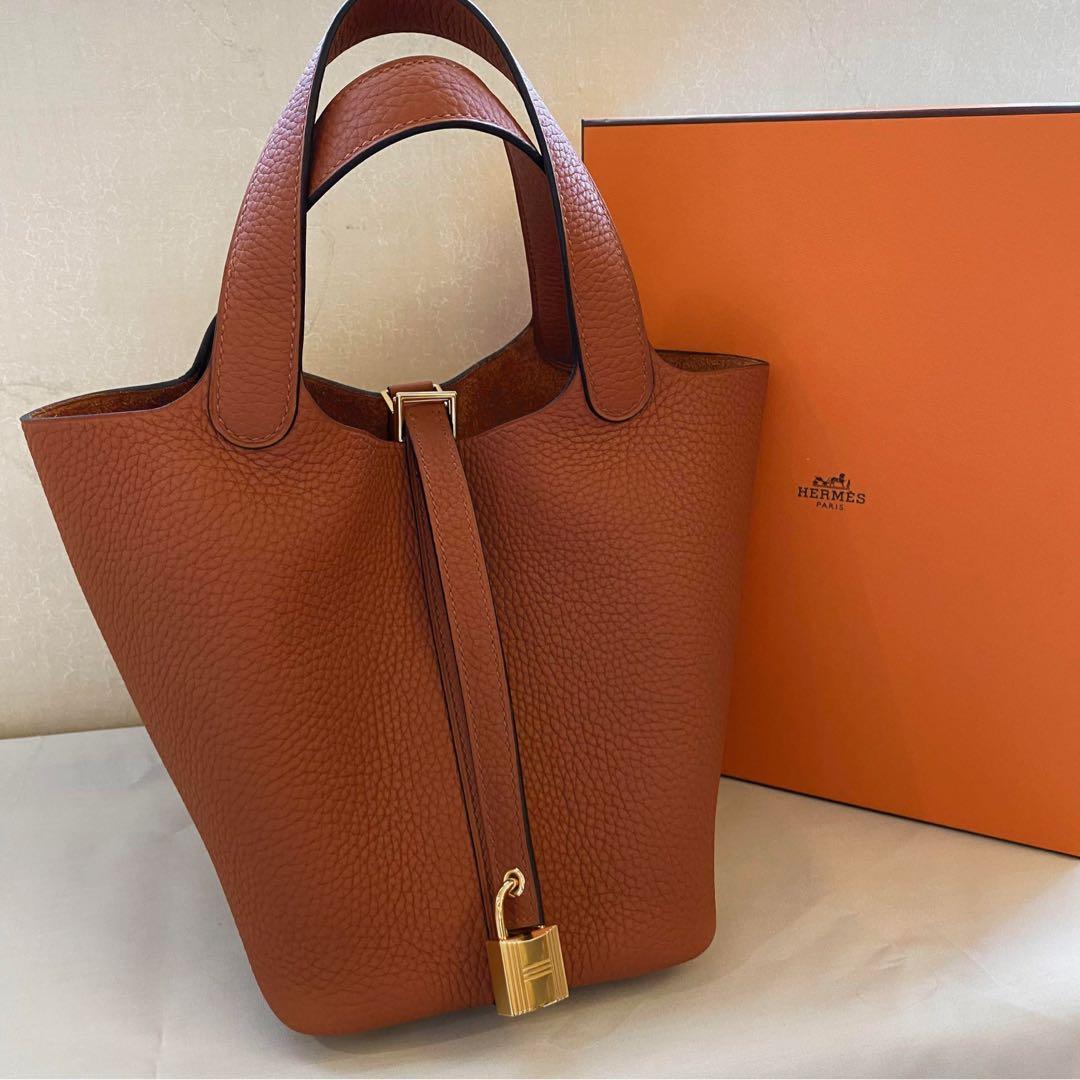 hermes picotin 18 cuivre GHW, Luxury, Bags & Wallets on Carousell
