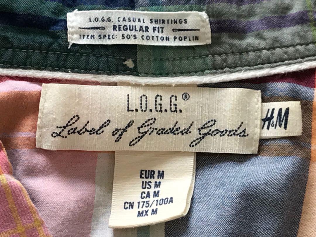 H&M Plaid Shirt~ Kemeja Kotak Kotak~ Size: M~ Short sleeves~ Regular Fit~  Multi colour.