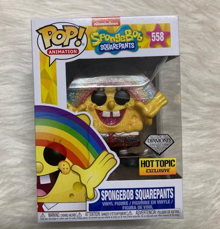 S1 Funko Pop Spongebob Squarepants Diamond Rainbow Nickelodeon Hot Topic 558 for sale online 