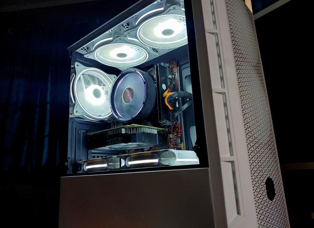 i5 9th Gen Gaming Desktop PC with GPU in a Semi White Set Up, Computers ...