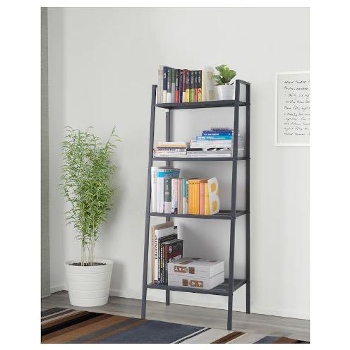 IKEA Wide Lerber Shelf Unit, Dark Gray, Furniture & Home Living ...