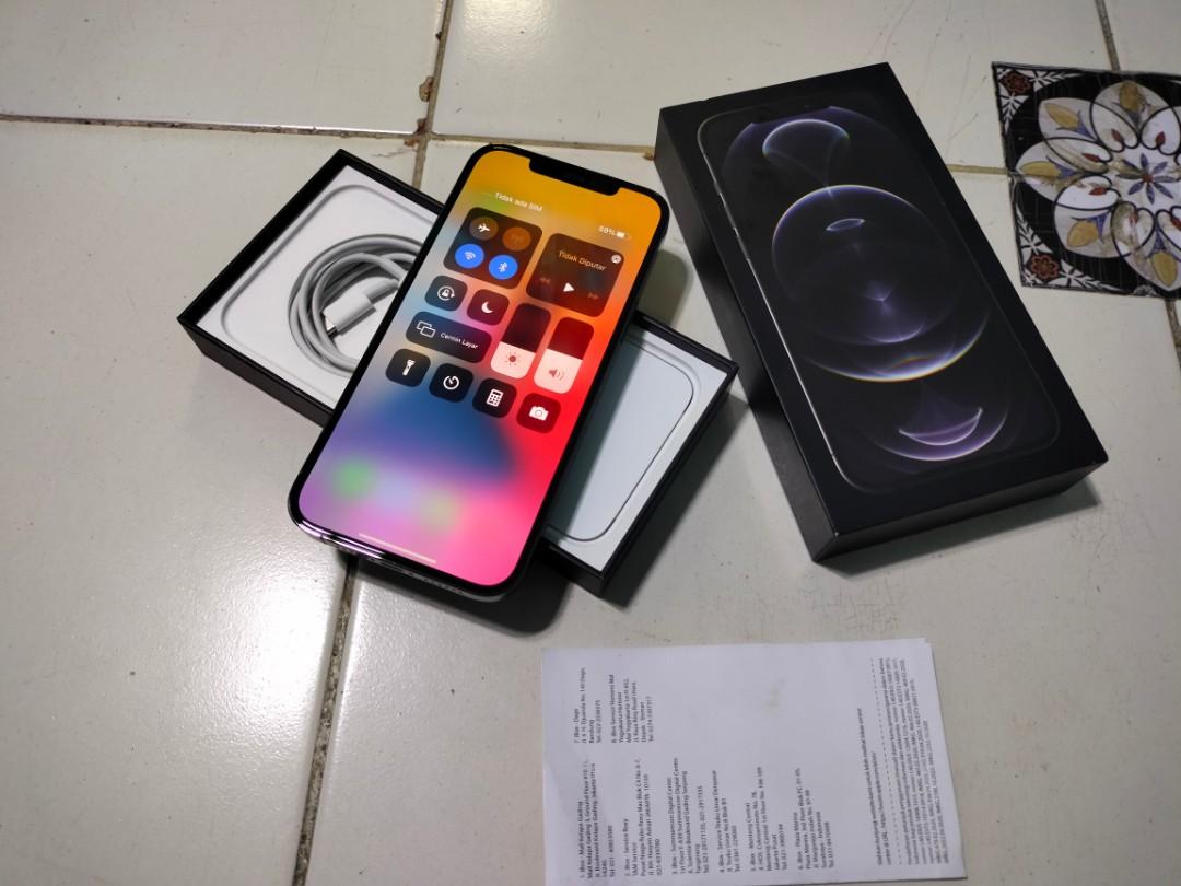 IPHONE 12 PROMAX 128GB IBOX, Telepon Seluler & Tablet, iPhone, iPhone