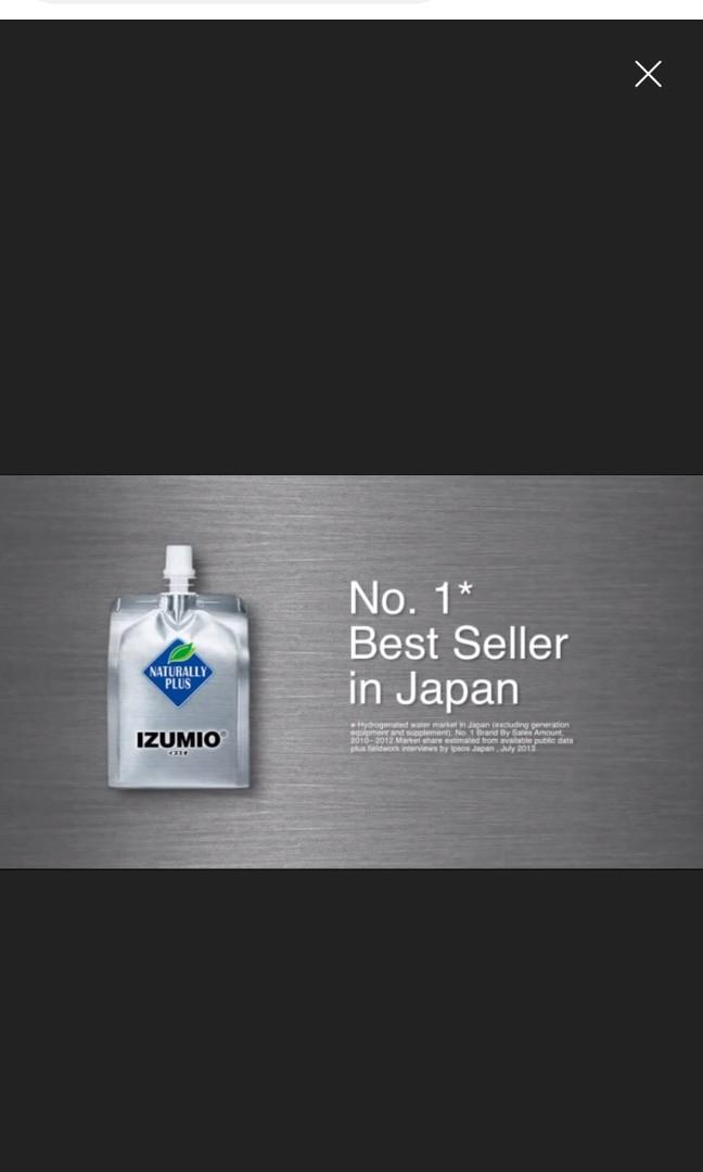Izumio Hydrogen Water Japan Health Nutrition Health Supplements Health Food Drinks Tonics On Carousell