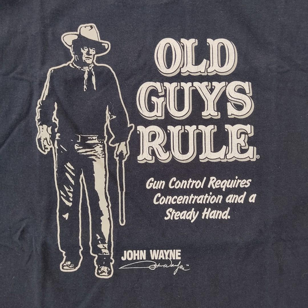 JOHN WAYNE OLD GUYS RULE Roundneck T 