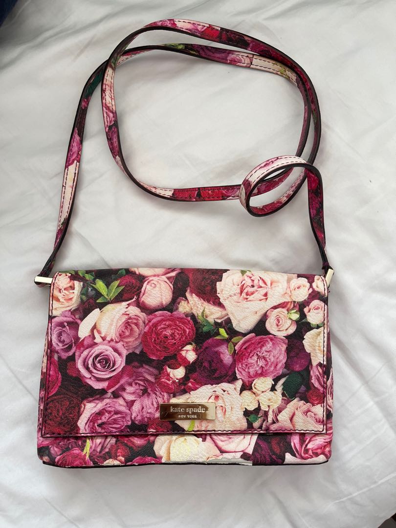 kate spade roses purse