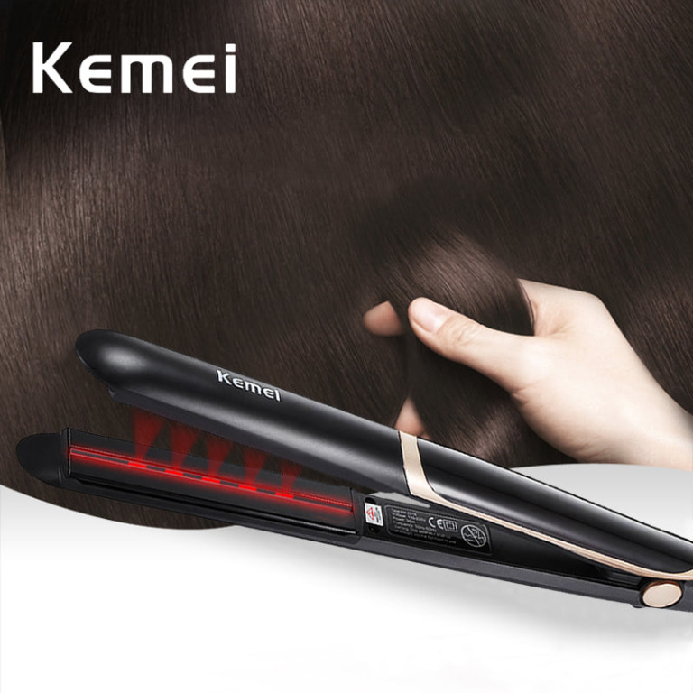 Kemei Infrared Hair Straightener, Beauty & Personal Care, Hair on Carousell