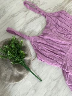 淺紫色夏季連身裙 一件式 淺紫色吊帶連身裙64234319642753110