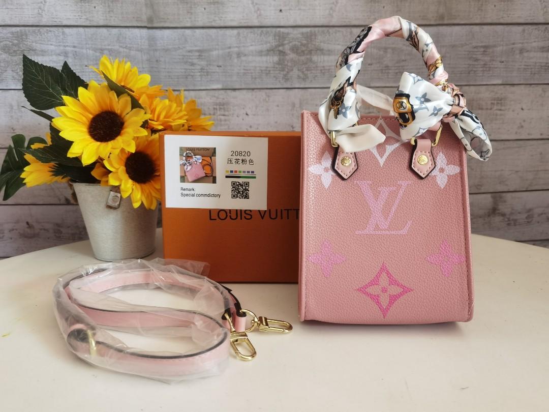 Louis Vuitton Petit Sac Plat Monogram Empreinte Pink For Women, Women's  Handbags, Shoulder An in 2023