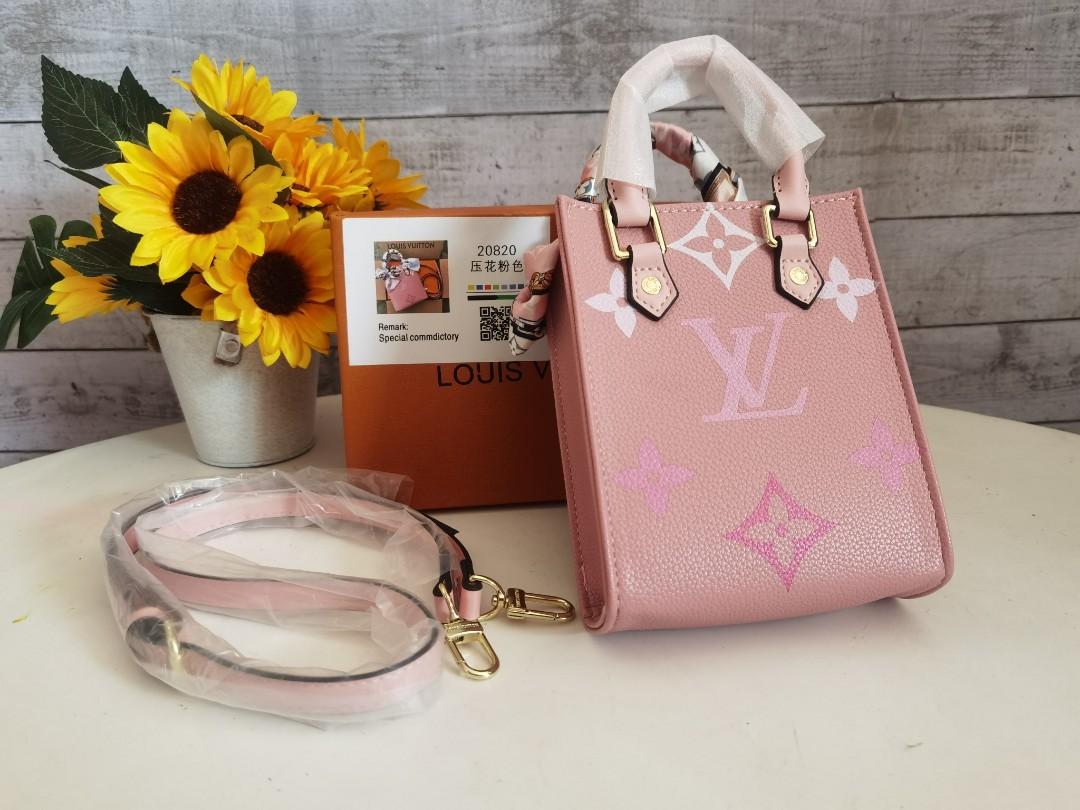 Louis Vuitton LV Petit Sac Plat Monogram Empreinte Pink 2021/Mini