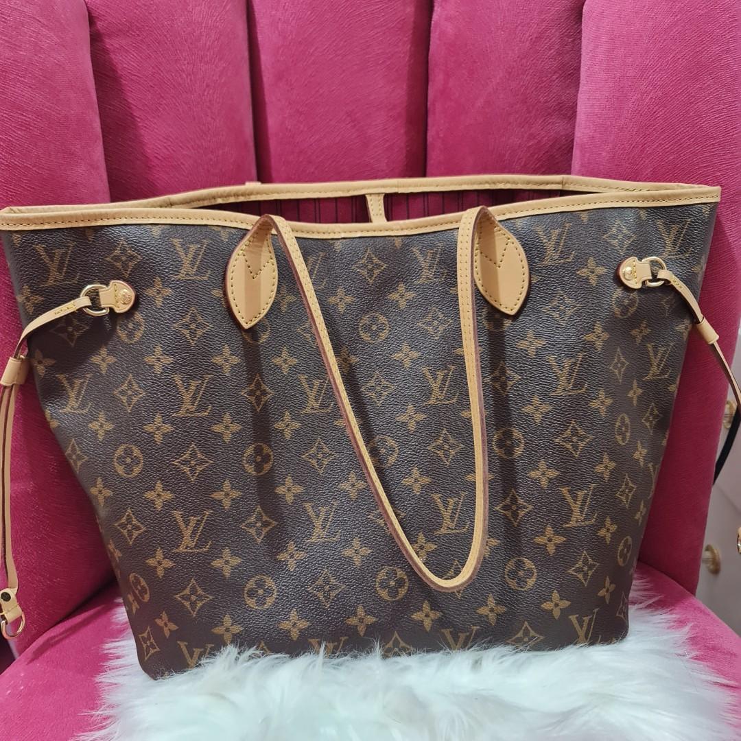 LV Neverfull Damier MM, Luxury, Bags & Wallets on Carousell