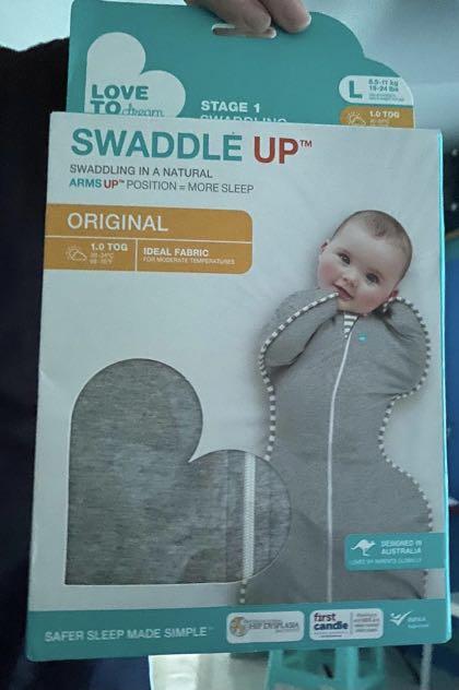 Love to dream swaddle up L size Grey Babies Kids Babies Kids Fashion on Carousell