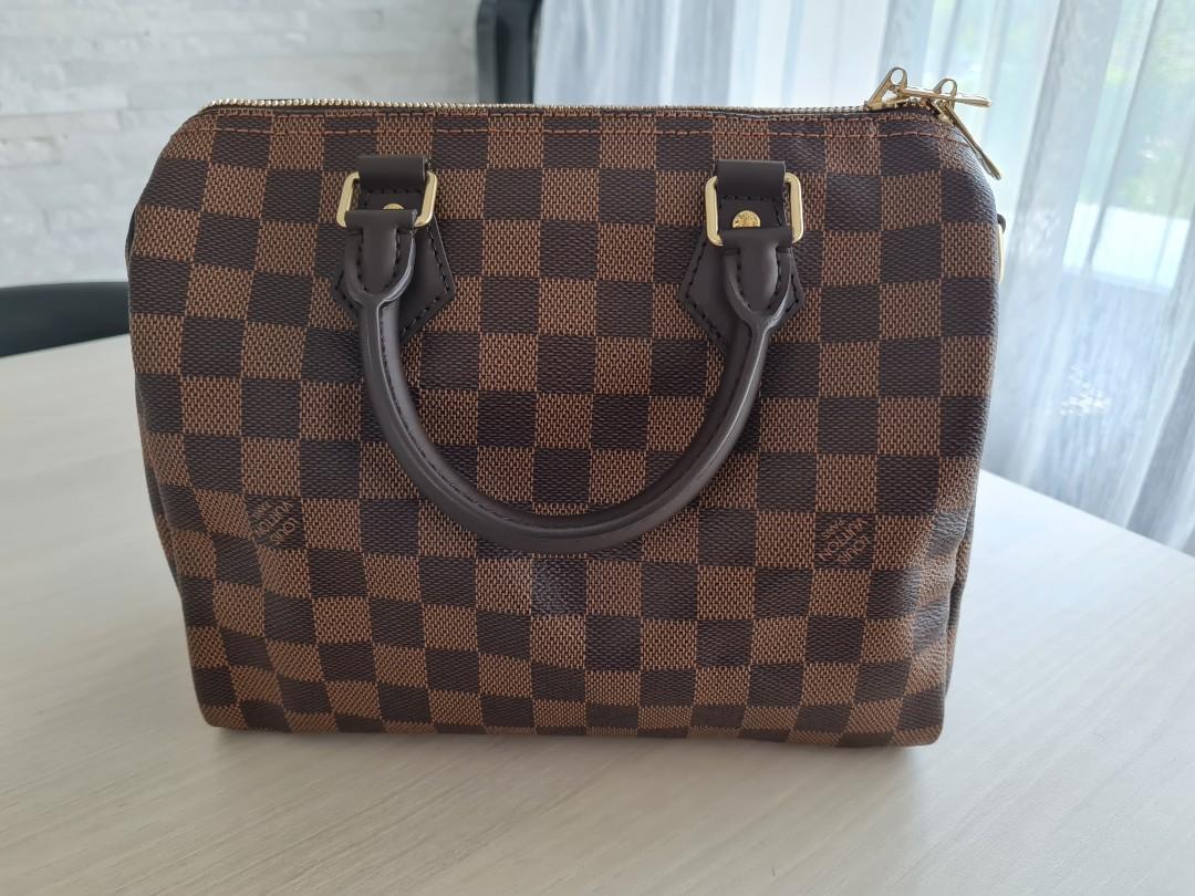 Louis Vuitton Speedy Bandouliere 25 Damier ebene Canvas GHW(new versio