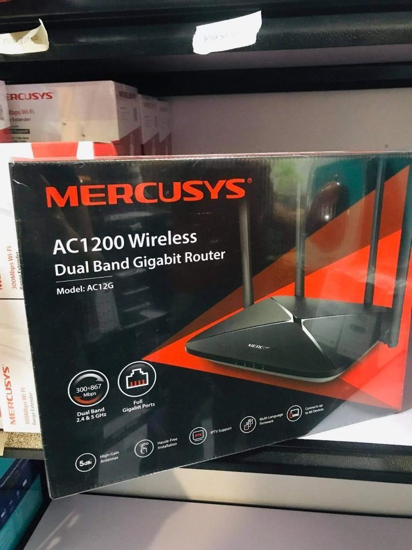 Mercusys AC12G AC1200 Wireless Dual Band Gigabit Router, Computers ...