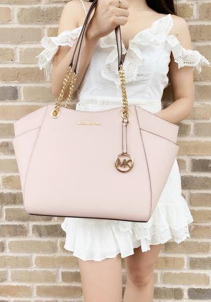Mk jetset chain tote bag large pink Women s Fashion Bags