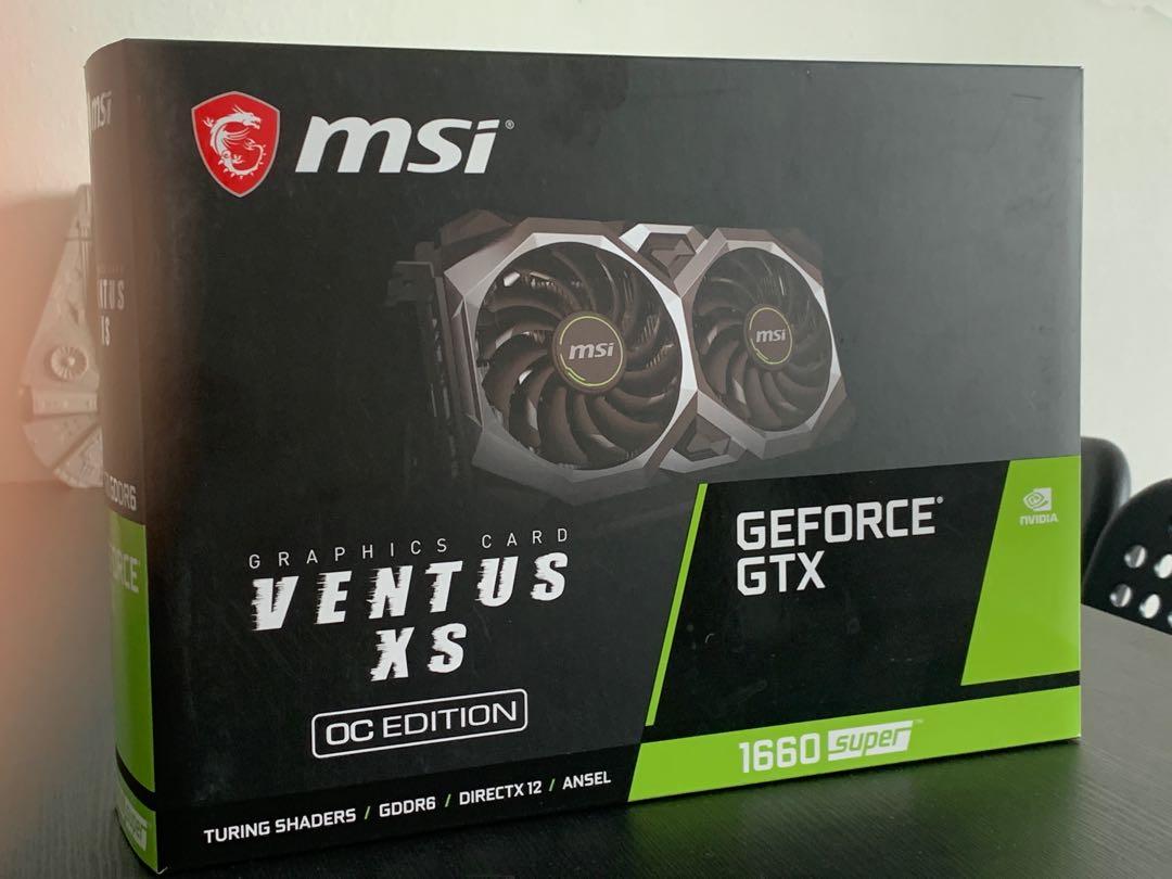 Msi GTX 1660 Super Ventus XS OC Edition Computers Tech Parts