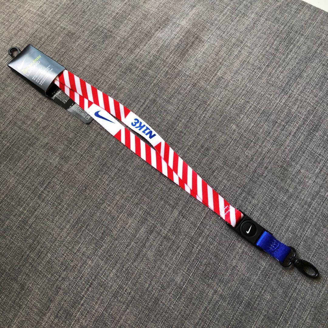 Red and discount white nike lanyard
