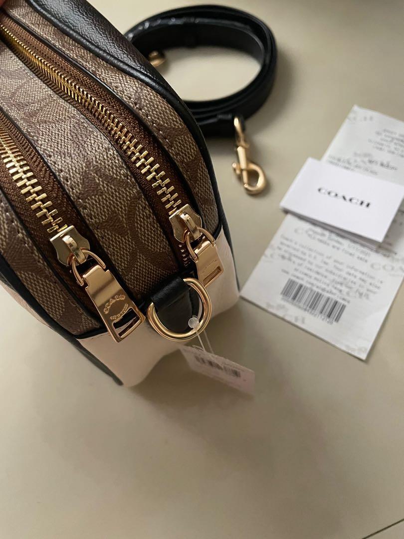 Original Coach Jes Tricolor double zip crossbody bag Brand new, Women's