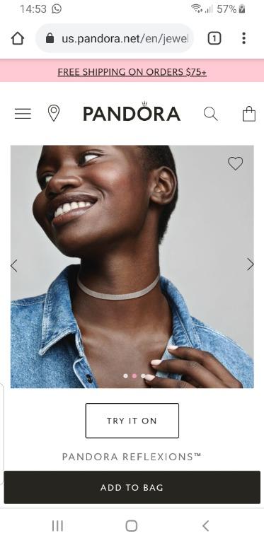 Pandora gold sales choker necklace