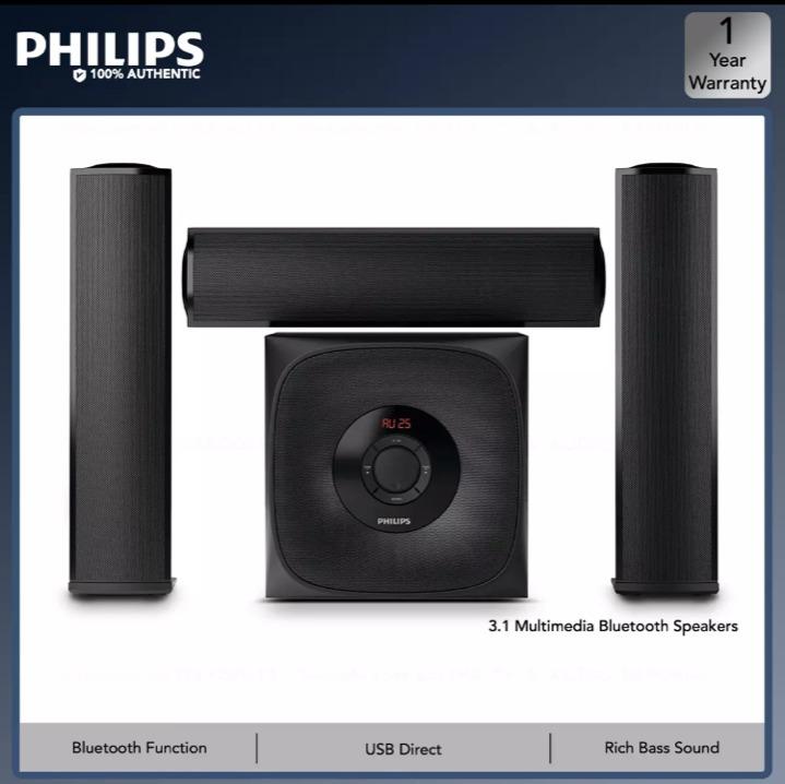 Philips MMS3160B Multimedia Speaker Audio Soundbars Speakers
