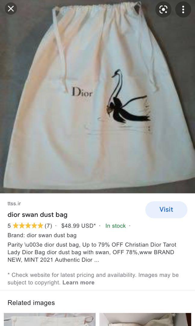 dior swan dust bag