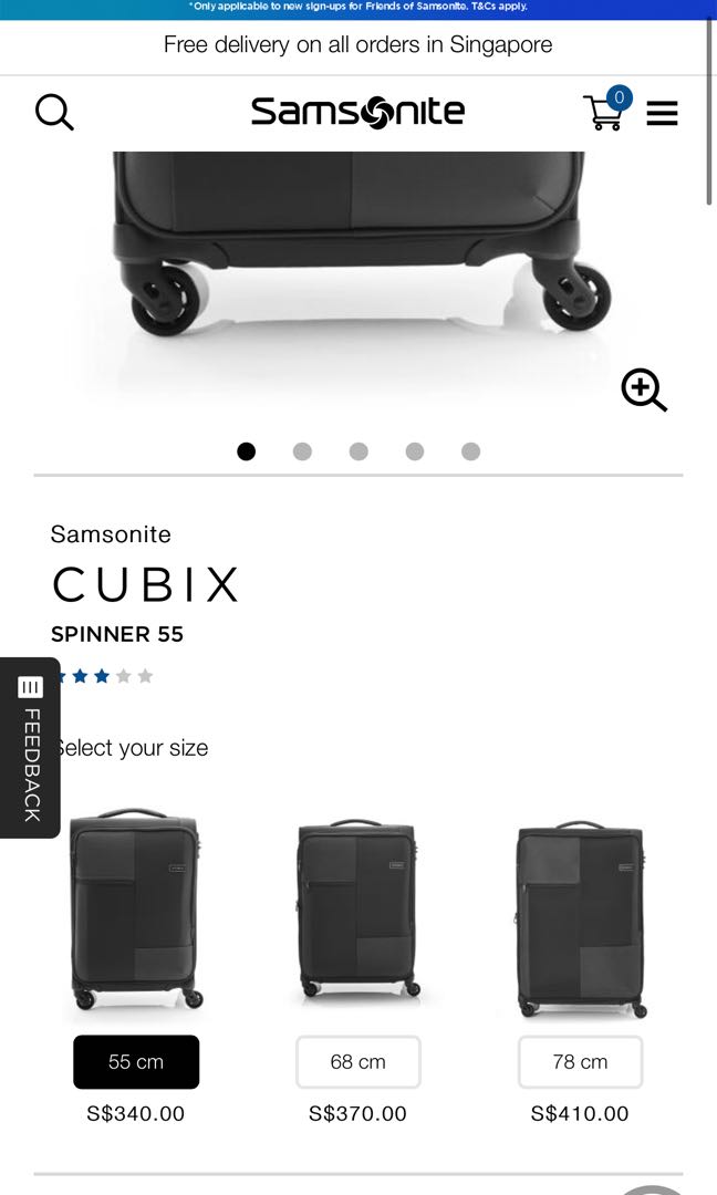Samsonite cubix discount
