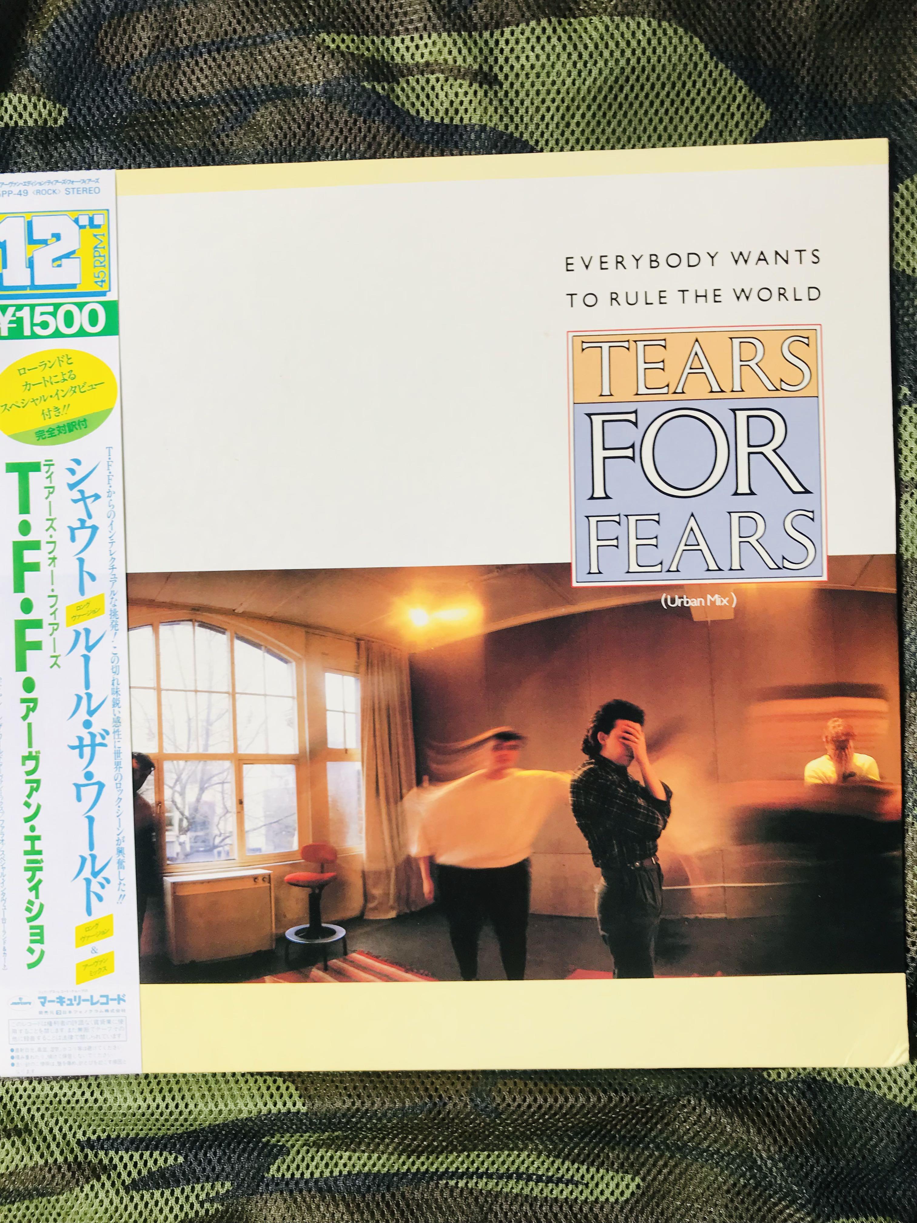 TEARS FOR FEARS/EVERYBODY WANTS TO RULES THE WORLD JAPAN ISSUE 12 W/OBI,  INSERT