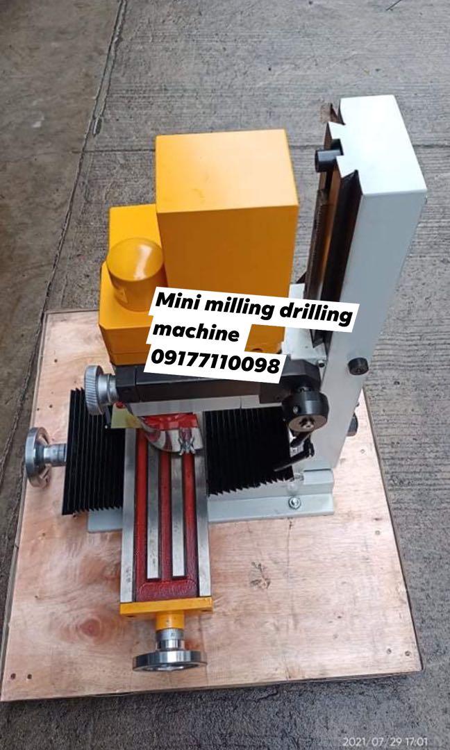 Titan mini milling drilling machine (Category: Construction Tools & Equipment) located in Manila. Submitted by joeyroque09 (Listing ID 1103814601, Image 3). Description: 09177110098 MINI MILL & DRILL MACHINE MODELNO: TST-MMD13V MAX DRILLING CAPACITY 13mm MAX FACE MILL CAPACITY 16mm MAX END MILL CAPACITY 30mm MAX DISTANCE FROM SPINDLE TO TABLE 300mm WORKING TABLE SIZE 460 x 110 mm SWIVEL ANGLE OF HEADSTOCK ±,45° SPINDLE TAPER MT3/R8 SPINDLE SPEED 