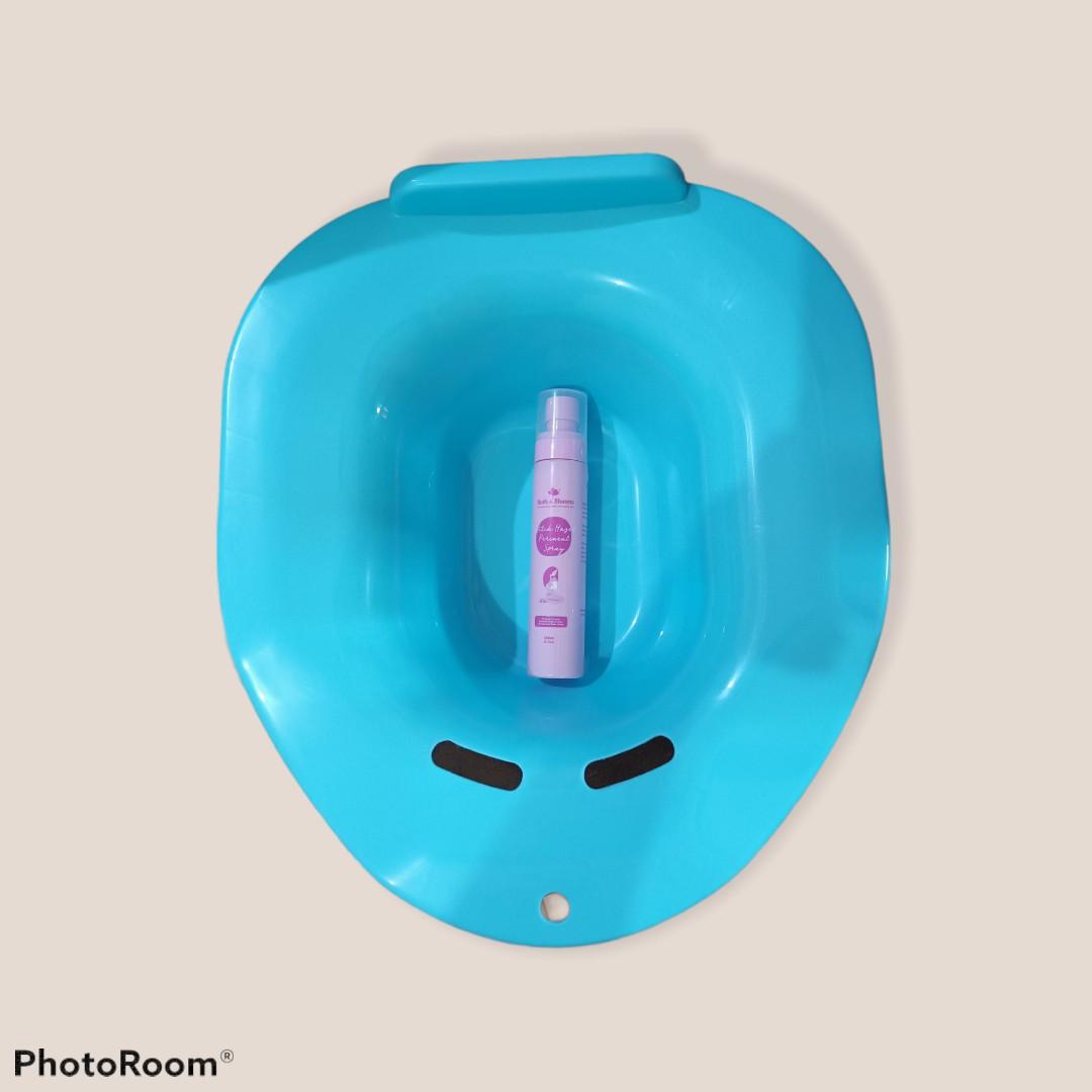 Toilet seat Sitz bath and Witch Hazel Perineal spray, Babies & Kids