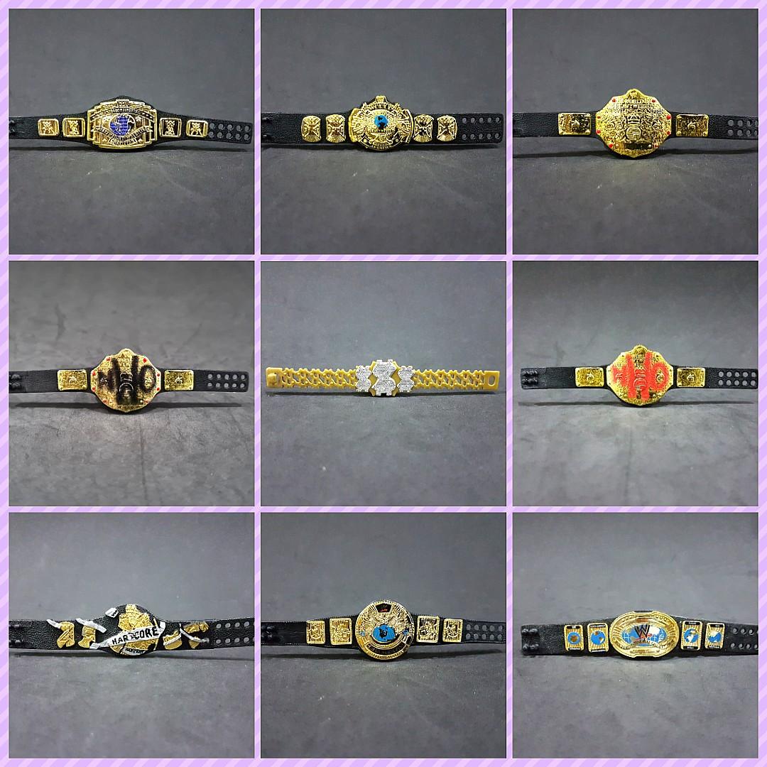 WWE Mattel Championship Belts Titles for figures Hobbies Toys
