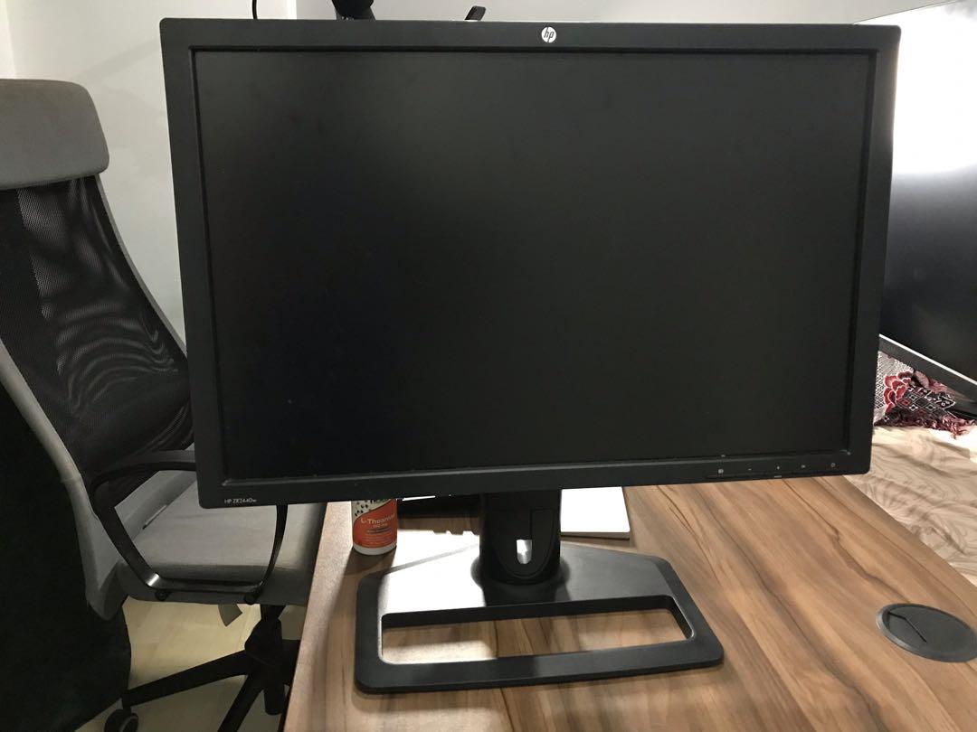 1080p 24” inch HP IPS Monitor with HDMI + DP input, highly adjustable ...