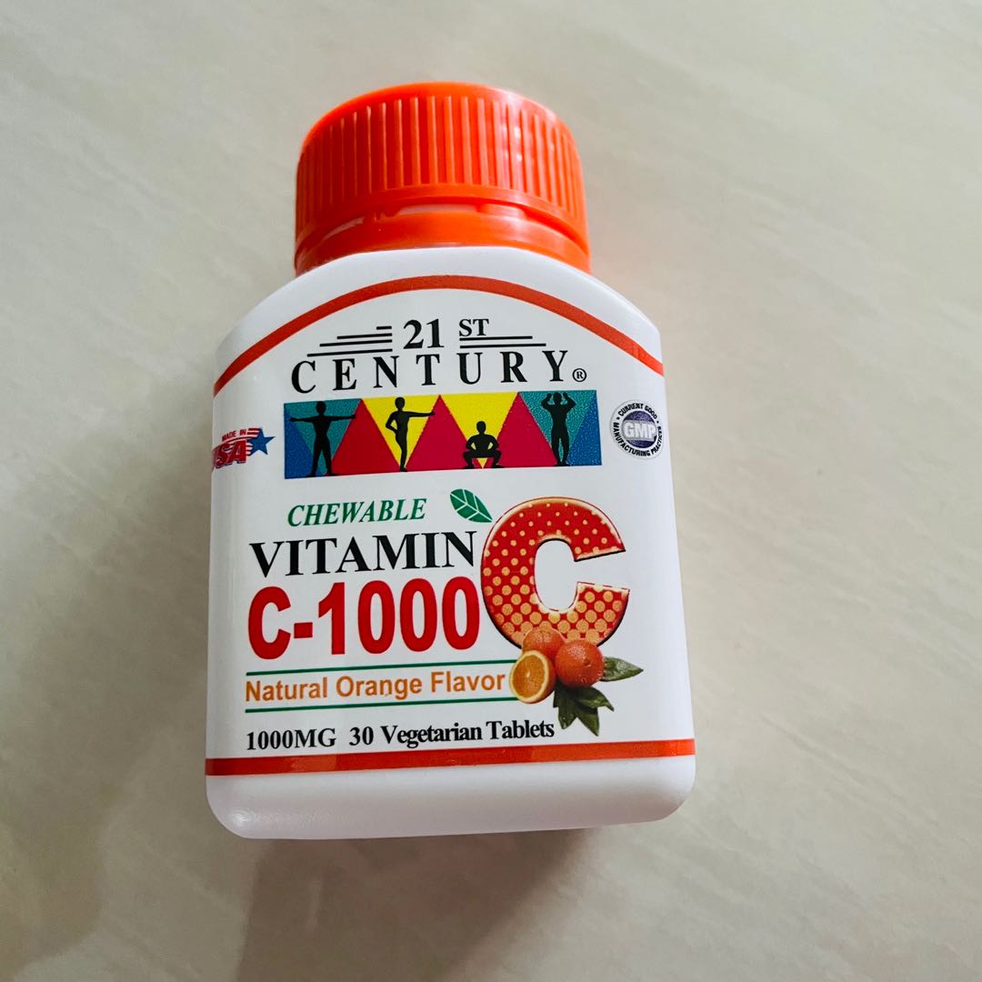 21st Century Vitamin C Chewable Orange 1000mg X 30 Health Nutrition Health Supplements Vitamins Supplements On Carousell