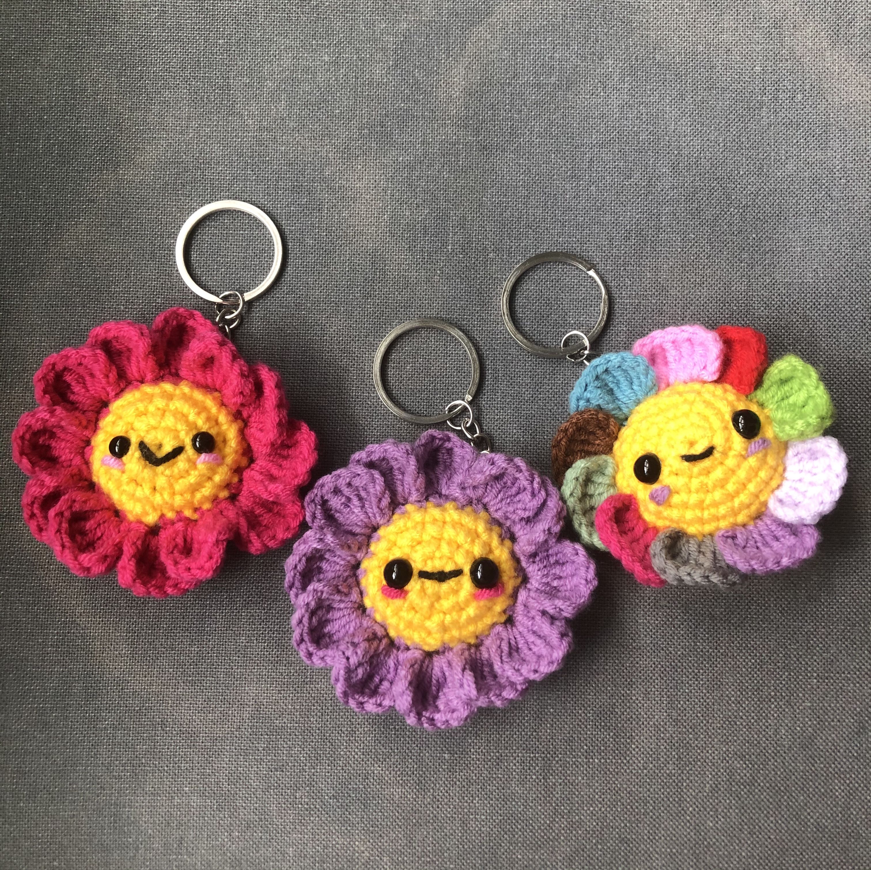 Cute best sale crochet keychains