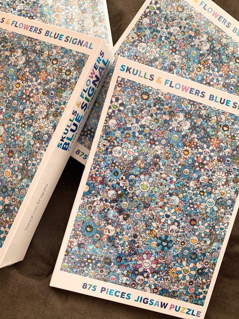村上隆藍花砌圖skulls & flowers blue signal jigsaw puzzle, 興趣及