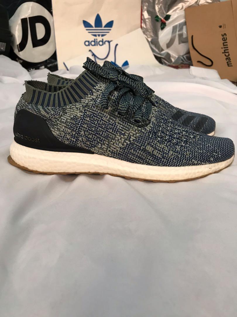 Adidas Ultra Boost Uncaged Khaki Navy Blue Men s Fashion