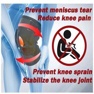 Adjustable Hinged Metal knee Support Brace Plate Support Shock Absorption Strap
