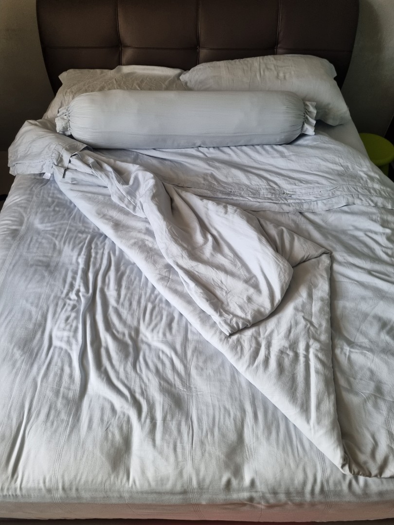 Akemi Queen Size Bedsheet Set, Furniture & Home Living, Bedding