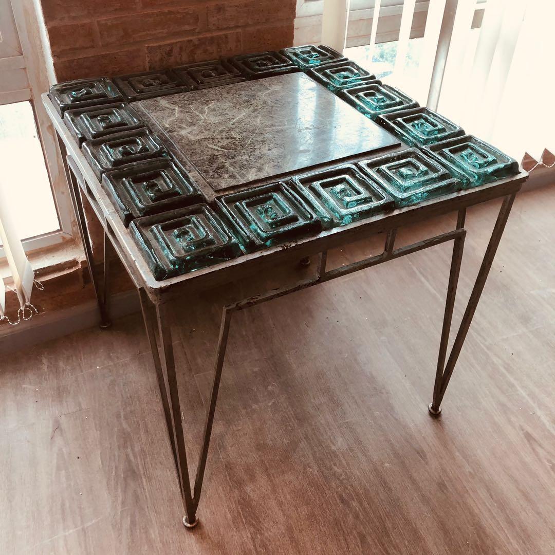 antique coffee table/side table (Category: Coffee & Tea Tableware) located in Makati City. Submitted by siestamood (Listing ID 1098241318, Image 1). Description: Antique coffee table / side table hight 61cm square 62cm x 62cm .