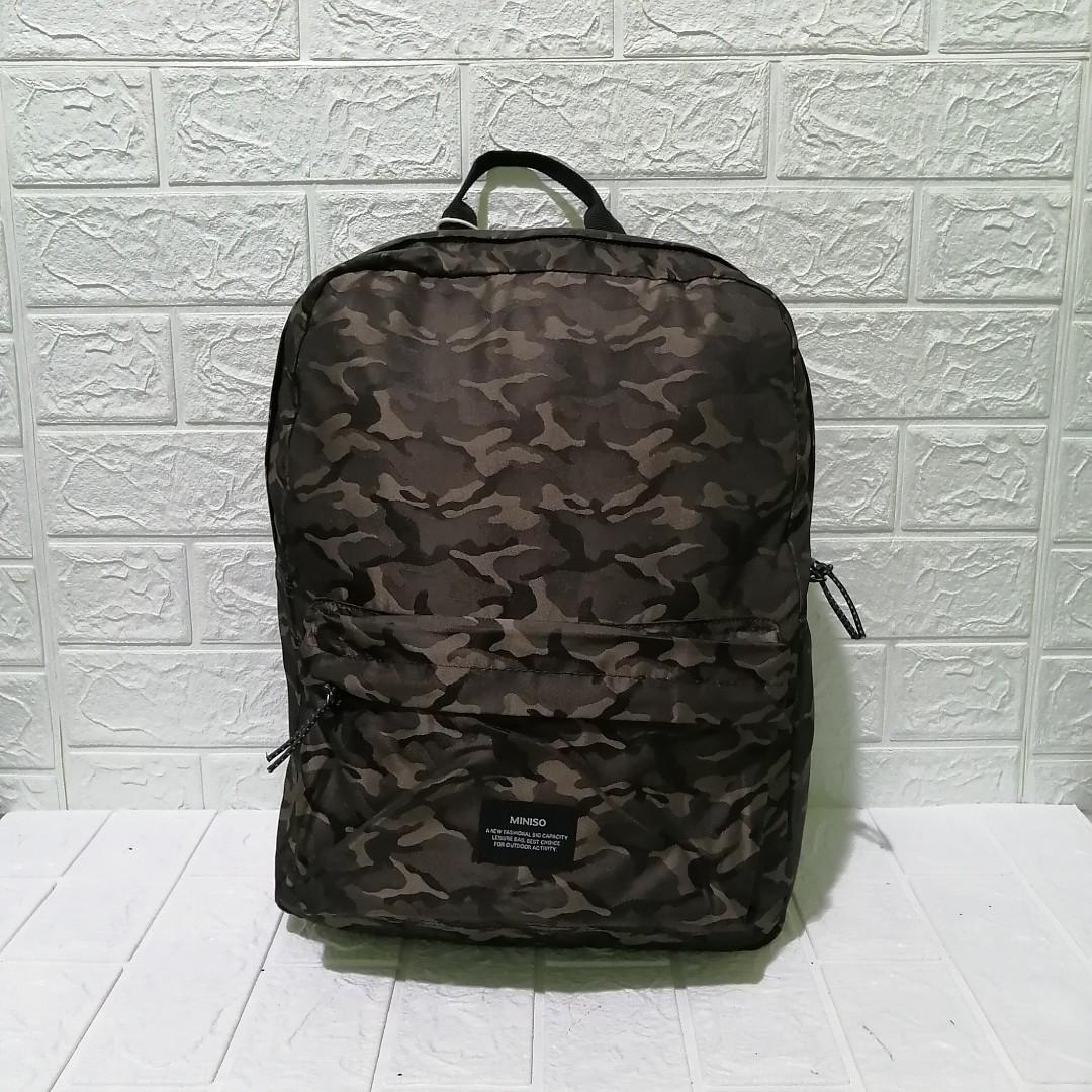 Miniso camouflage cheap backpack