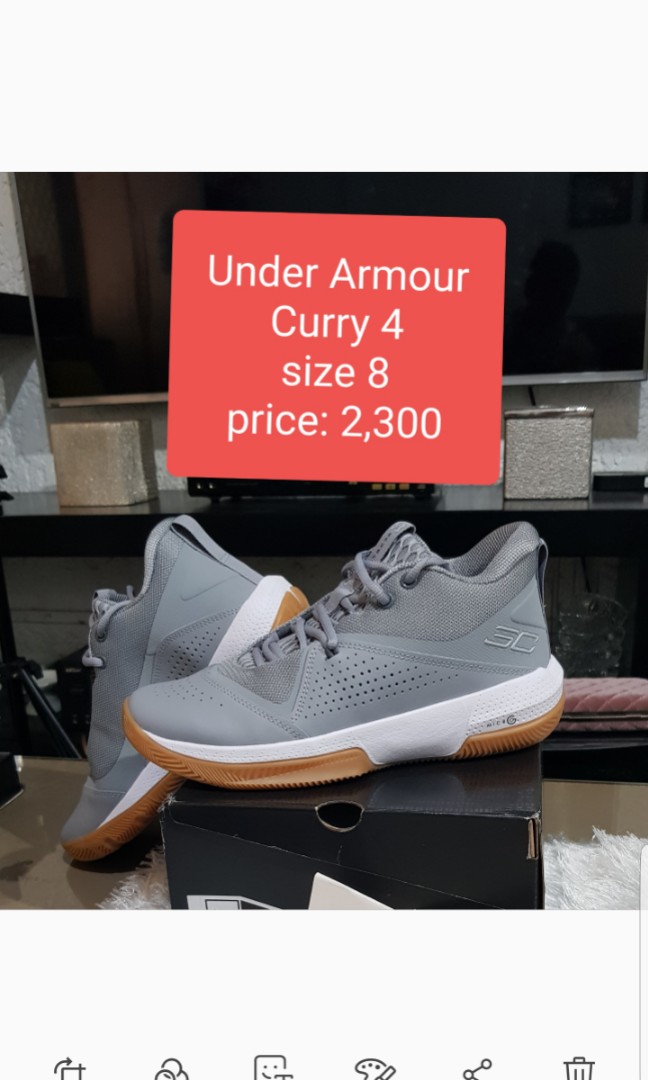 Curry 4 size 8 deals