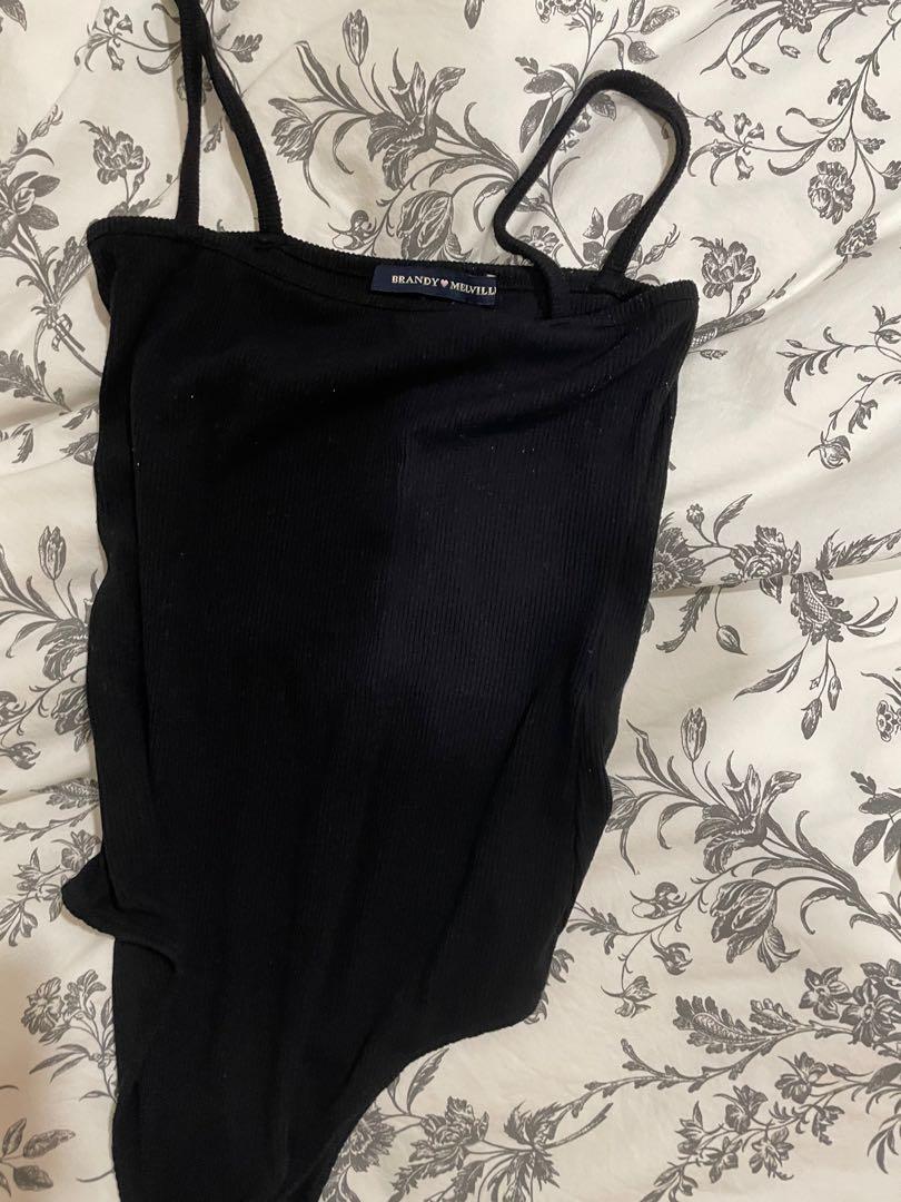 Brandy Melville Black Strap Bodysuit Women s Fashion Tops Other Tops on Carousell