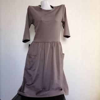 Brown 3/4 Pocket Dress