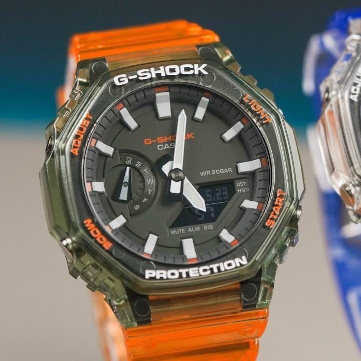 Casioak Gshock GA2100HC-4A (Category: Men's Watches) located in Manila. Submitted by seikowatchfactory (Listing ID 1098257356, Image 1). Description: Contact: +639178302158 sms/viber/whatsapp/wechat/telegram BNIB 10/10 Model: Casio Gshock GA2100HC-4A Price: 4500 pesos Specifications: Carbon Core Guard Diameter: 45.4mm Height: 11.8mm Material: Resin World Time - 31 Time Zones 1/100 second stopwatch Timer 5 daily alarms Double LED Lights Full Auto-