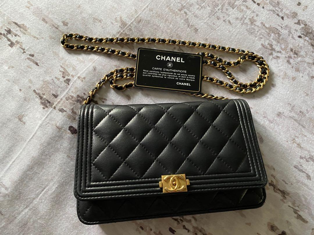 Chanel Boy WOC, Luxury, Bags & Wallets on Carousell