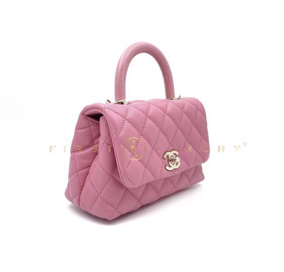 Chanel Pink Extra Mini Coco Handle Flap Bag Luxury Bags