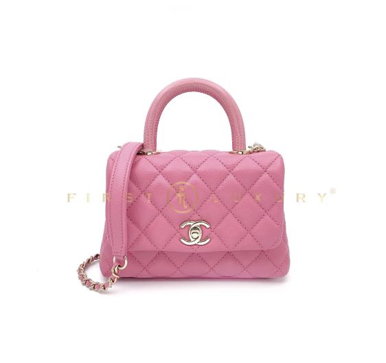 Chanel Pink Extra Mini Coco Handle Flap Bag, Luxury, Bags & Wallets on  Carousell