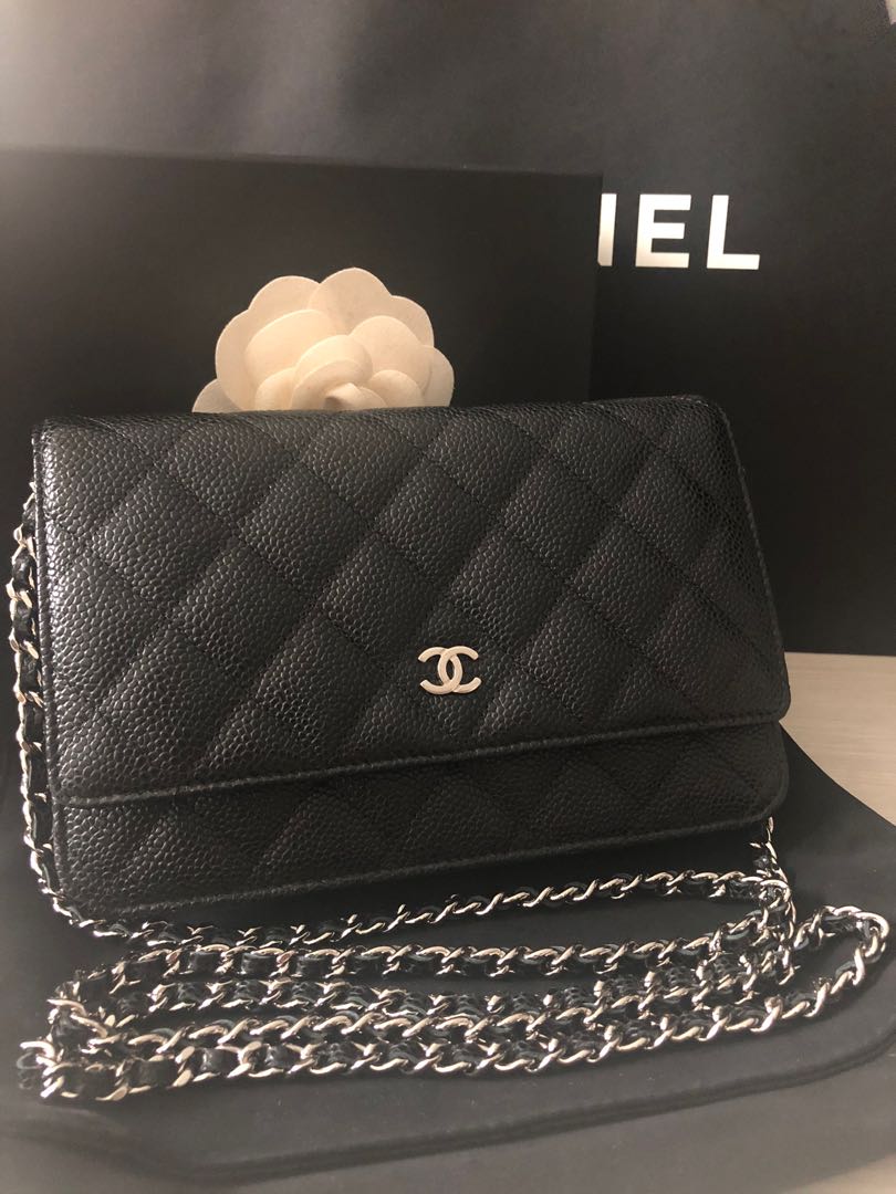 CHANEL Leather Silver Wallets for Women for sale