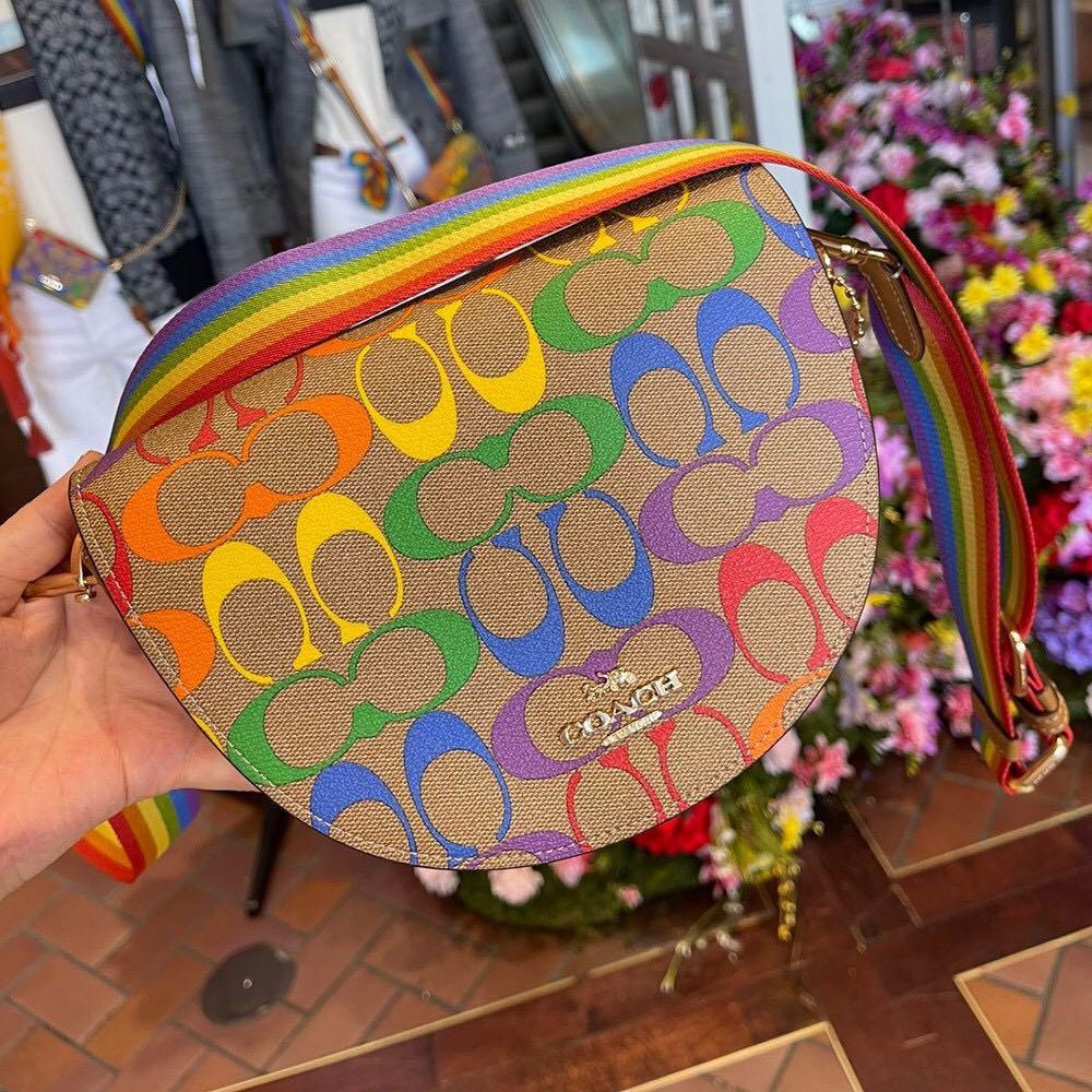 Rainbow crossbody bag on sale