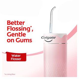 pink colgate portable water flosser rechargeable water resistant ipx7 beauty personal care oral care on carousell