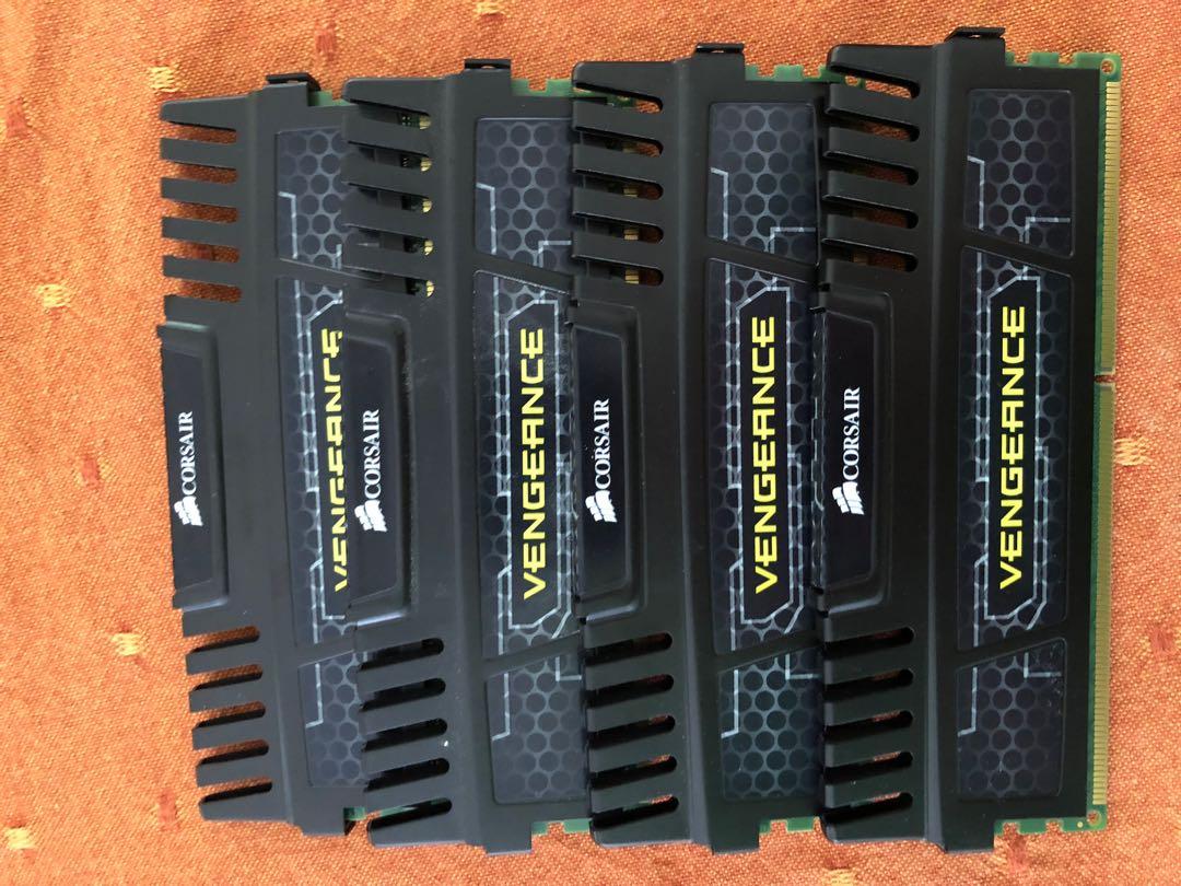 CORSAIR Vengeance 32GB 4 x 8GB 240 Pin DDR3 SDRAM DDR3 1600 PC3 12800 Desktop Memory Model CMZ32GX3M4X1600C10