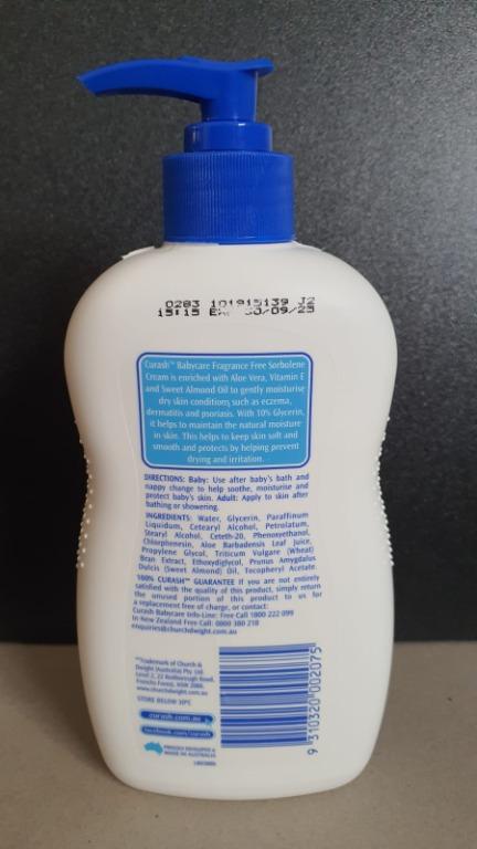 Curash deals sorbolene cream